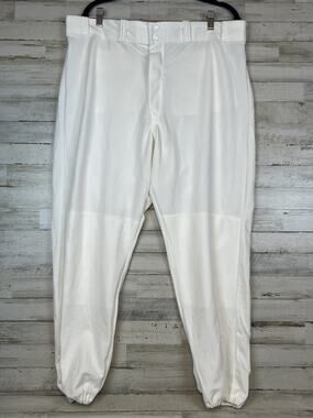 Vintage Reebok Team Uniform Baseball Pants Adult XXL White Elastic Hem NWOT